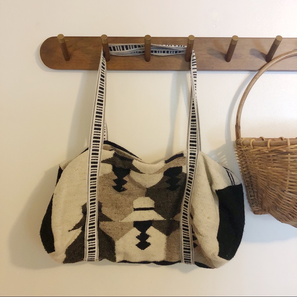 Large artisan duffel bag